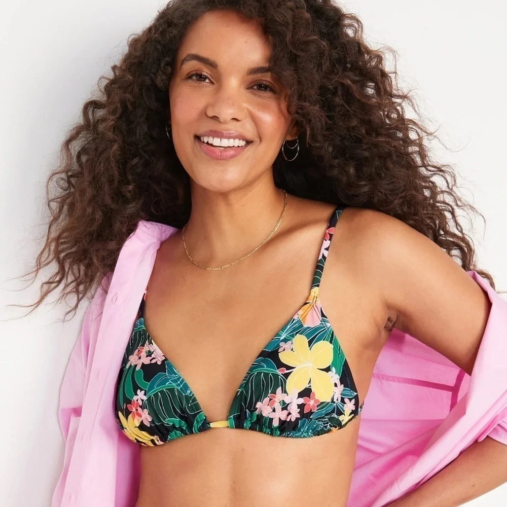 NWT! Tropic Thunder 2pc String Bikini Swim Top & Matching Bottom - Size XL🌻